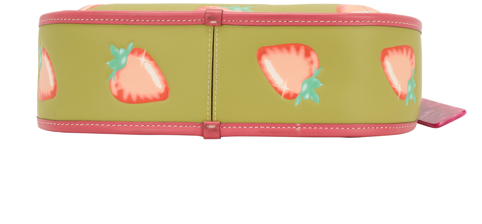 Coachtopia Strawberry Hobo, &pound;140, Handbags, Green/Pink, Leather, Top view